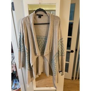 Aztec print cardigan